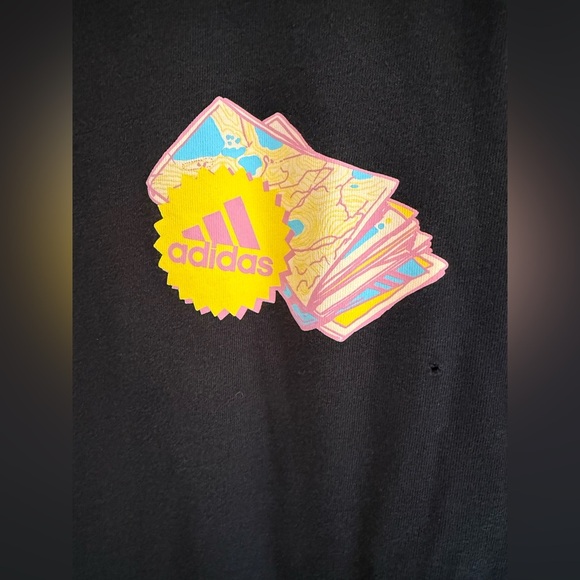 Adidas Mens Pack The Essentials Graphic Print T Shirt SZ LG Short Sleeve Black - Picture 4 of 8